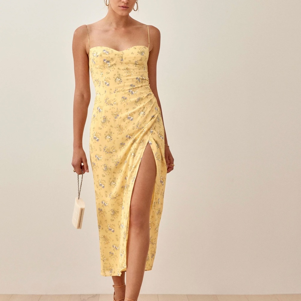 reformation floral dress